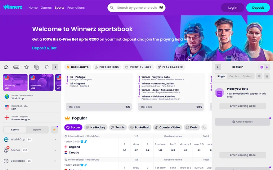 Wedden bij Winnerz
